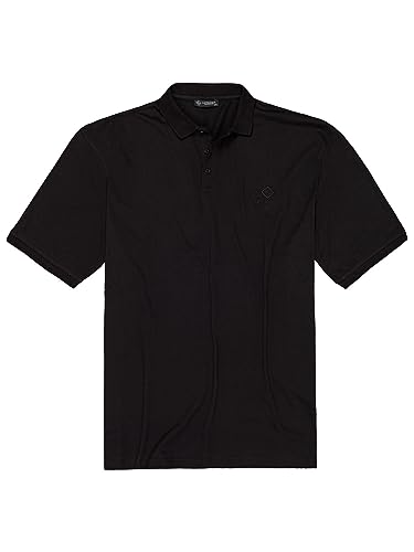 Lavecchia Übergrößen Poloshirt Herren Polo Shirts Kurzarm Shirt LV-1000 (Schwarz, 7XL)