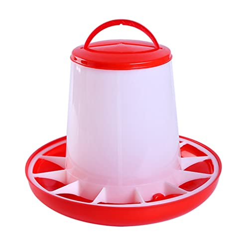 Maxtonser Automatic Chick Feeder Hanging Chicken Food Dispenser Durable Plastic 1.5kg 3kg 6kg Feeding Supplies for Poultry,Chick Feeder