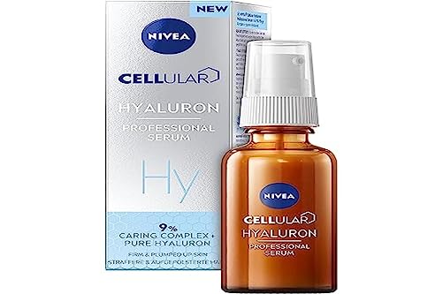NIVEA Cellular Professional HYALURON Serum (1 x 30 ml), Gesichtsserum mit Hyaluronsäure, feuchtigkeitsspendende und nachfüllende Pflege für alle Hauttypen