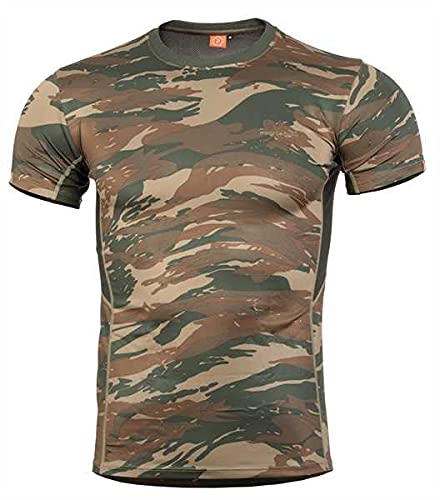 Pentagon Apollo Tac-Fresh T-Shirt, M, Greek Camo