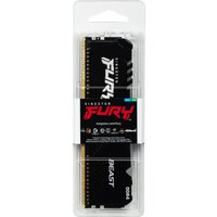 Kingston FURY Beast RGB - DDR4 - Modul - 32 GB - DIMM 288-PIN - 2666 MHz / PC4-21300 - CL16 - 1.2 V - ungepuffert - non-ECC - Schwarz (KF426C16BBA/32)