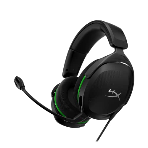 HyperX CloudX Stinger 2 Core – Gaming-Headset für Xbox, leichte Over-Ear-Headsets mit Mikrofon, Schwenk-zu-Stumm-Funktion, 40-mm-Treiber, Schwarz