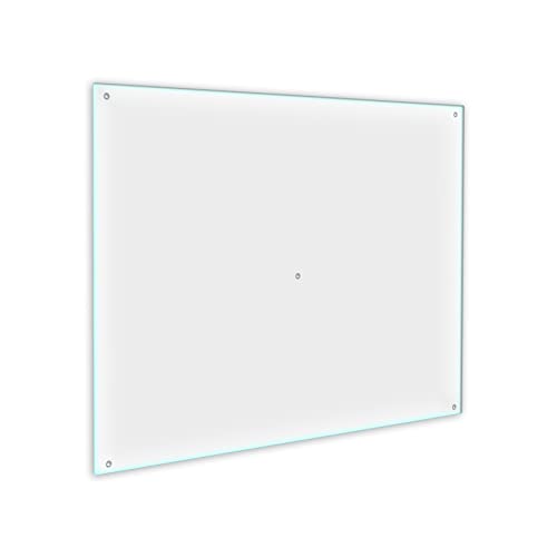 Funkenschutzplatte Glas Kaminofen Durchsichtig Transparent 60 cm Kamin Platte Bodenplatte