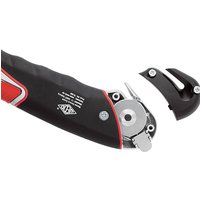 WEDO Super Safety-Cutter, Klinge: 19 mm, schwarz/rot integrierter Folienschneider, automatischer Klingenrückzug, - 1 Stück (78 855)