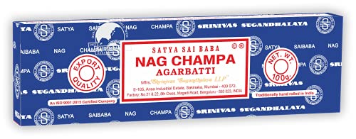 Satya Nag Champa 100 g Räucherstäbchen, 6 Packungen à 20 Stäbchen