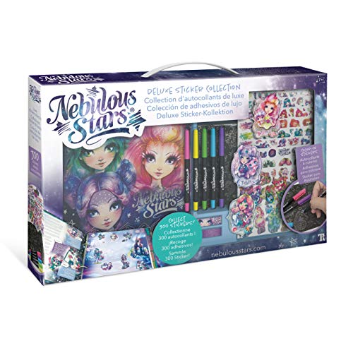 Nebulous Stars Deluxe Sticker Kollektion, mit Sticker Album, zahlreichen Stickern und Informationen zu den Charakteren, für Mädchen ab 7 Jahre, als Geschenkidee