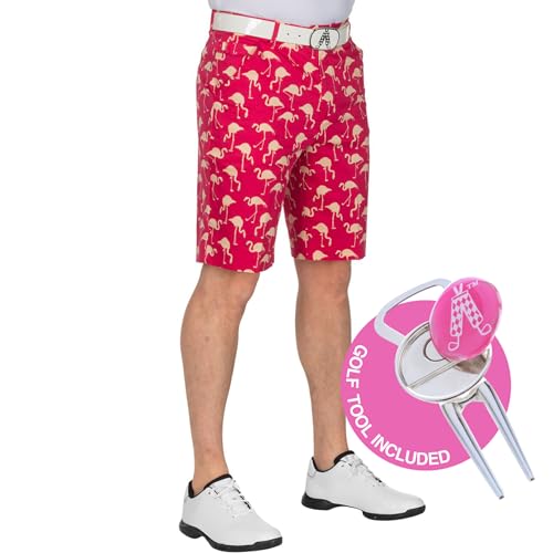Royal & Awesome Birdie Breeks Golf Shorts Mens UK, Herren Golfshorts, lustige Golfshorts für Männer, Kleidershorts Herren Großbritannien, Herren Shorts Taillored Shorts