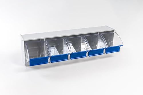 hünersdorff Klarsichtbehälter/Aufbewahrungsbox/Riegel für ein optimales MultiStore-Lagersystem im Baukastenprinzip aus hochschlagfestem Kunststoff (PS), Nr. 5