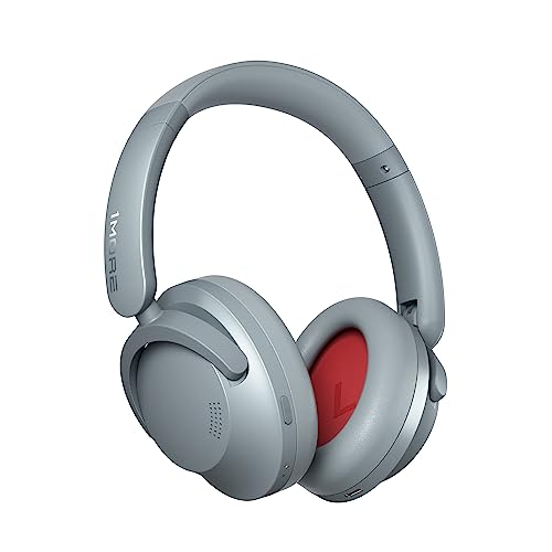 1More SonoFlow Noise Cancelling Kopfhörer, Bluetooth Kopfhörer mit Aktiver Geräuschunterdrückung, 70 Stunden Wiedergabe, LDAC Hi-Res Wireless Audio, Over Ear Headset, Klare Anrufe (Silber)