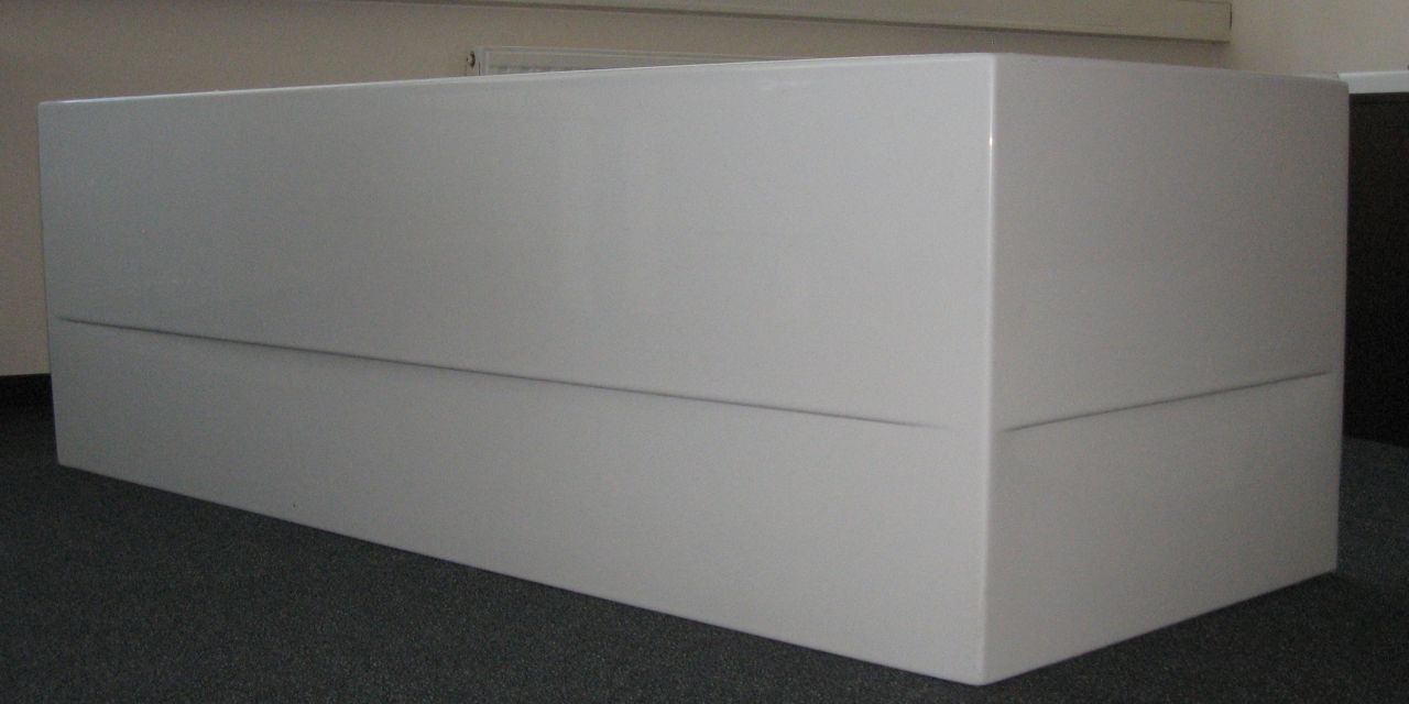 Ottofond Acrylschürze Galia I 160 cm, weiß, Modell B