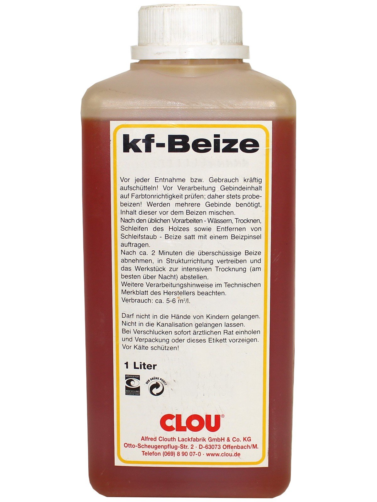 Clou kf - Beize - Nussbaum Hell 2212-1000 ml / 1 ltr.