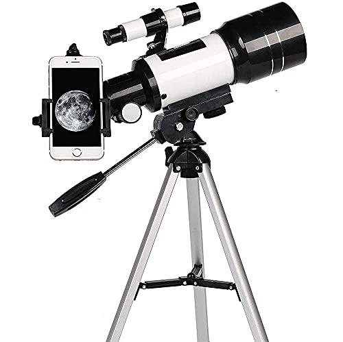 Teleskope für Kinder, Anfänger und Astronomie, tragbare astronomische Teleskope, 300-mm-Monokular-Weltraumteleskop, Kontroll-Spektiv, mit Sucherfernrohr und T