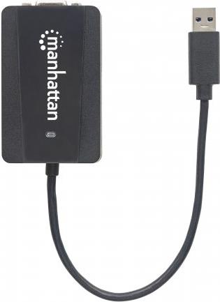 Manhattan 152303 USB 3.0 auf SVGA-Konverter schwarz