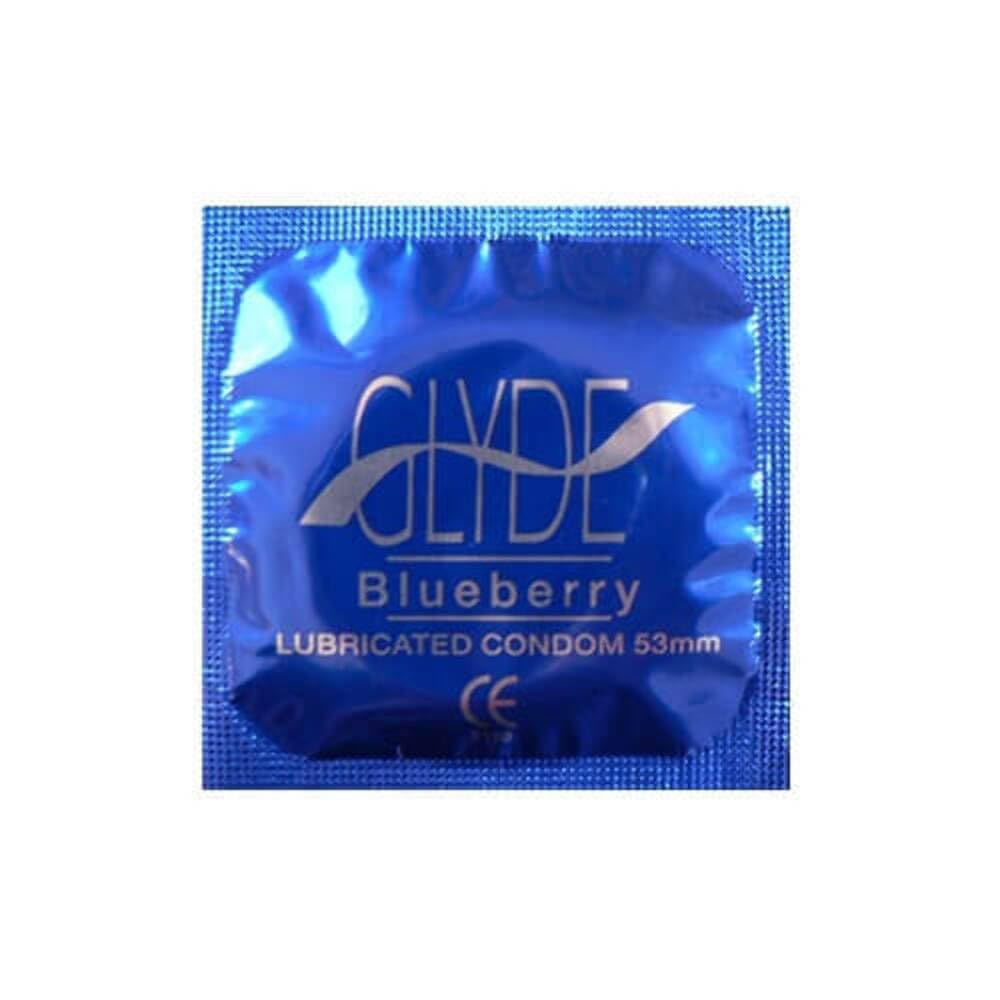 Glyde Ultra Blueberry: 100 vegane Kondome (blau-kornblumen)