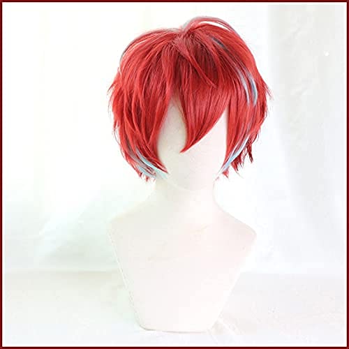ydound Anime Coser Wig Division Hypnose Battle Hypnose Mic Doppo Kannonzaka Cosplay Wig Hitzebeständig Kunsthaar Shorts Curly Anime Halloween Cos Wig