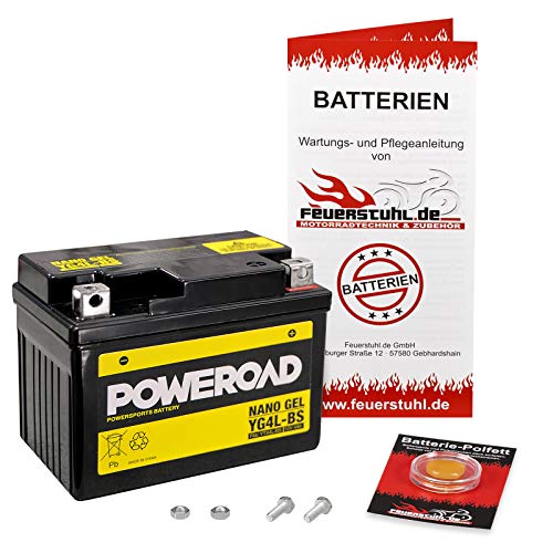 Gel-Batterie für Honda CRF 110 F (JE02) wartungsfrei, einbaufertig, startklar, inkl. 7,50€ Pfand