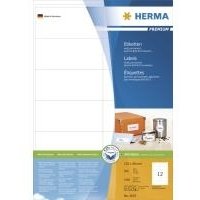 HERMA SuperPrint - Etiketten - weiß - 105 x 48 mm - 2400 Stck. (200 Bogen x 12) (4635)