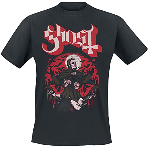Ghost Guitars Männer T-Shirt schwarz S 100% Baumwolle Band-Merch, Bands