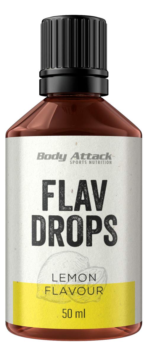 Body Attack Flav Drops 4 x 50ml Zitrone 4er Pack