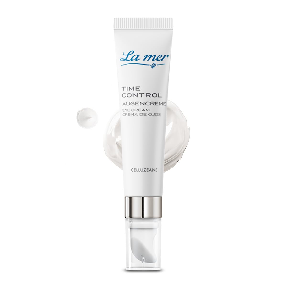 La mer Time Control Augencreme - Leichte Anti-Age Augenpflege - Mildert Augenschatten und bindet Feuchtigkeit - Wirkt abschwellend und reduziert die Ausprägung von Fältchen am Auge - 15 ml