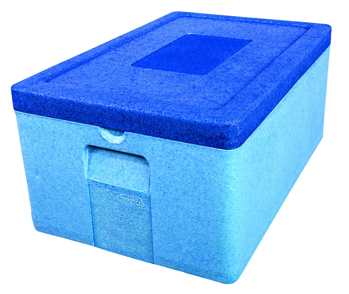 Thermobox PP blau - 4 x 1/3 - 200 mm