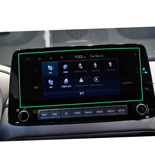 Für Hyundai,Für Kona 2022 Auto-GPS-Navigation, gehärtetes Glas, Displayschutzfolie, Auto-Innenraum, Kratzfeste Filmbeschläge