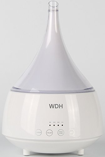 Aktobis Aroma Diffuser, Duftlampe WDH-AD31, Ultraschall-Prinzip, 7 LED Farben, Inkl. Orangenöl, Aromaleistung bis 30 ml/h