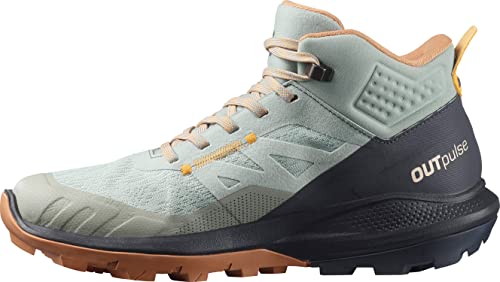 Salomon Damen Outpulse Mid GTX W Shoes Sneaker, Orange (Wrought Iron Ebony Blazing Orange), 40 2/3 EU