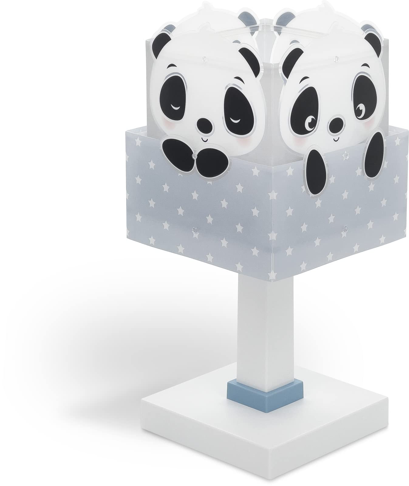 Dalber Kinder Tischlampe Nachttischlampe kinderzimmer tiere Pandabär Panda Blau, 63161T, E14