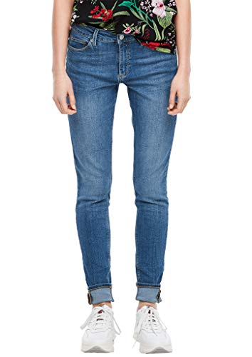 Q/S designed by Damen 45.899.71.3113 Skinny Jeans, Blau (Blue Denim, Heavy 56z6), W32 (Herstellergröße: 32/32)
