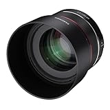 Samyang AF 85mm F1.4 F für Nikon F I leichtes & kompaktes Tele-Objektiv für Portrait-Aufnahmen, mit schnellem DSLM Autofokus I Festbrennweite für Spiegelreflex Nikon F Kameras, z.B.D5600, D850, D750