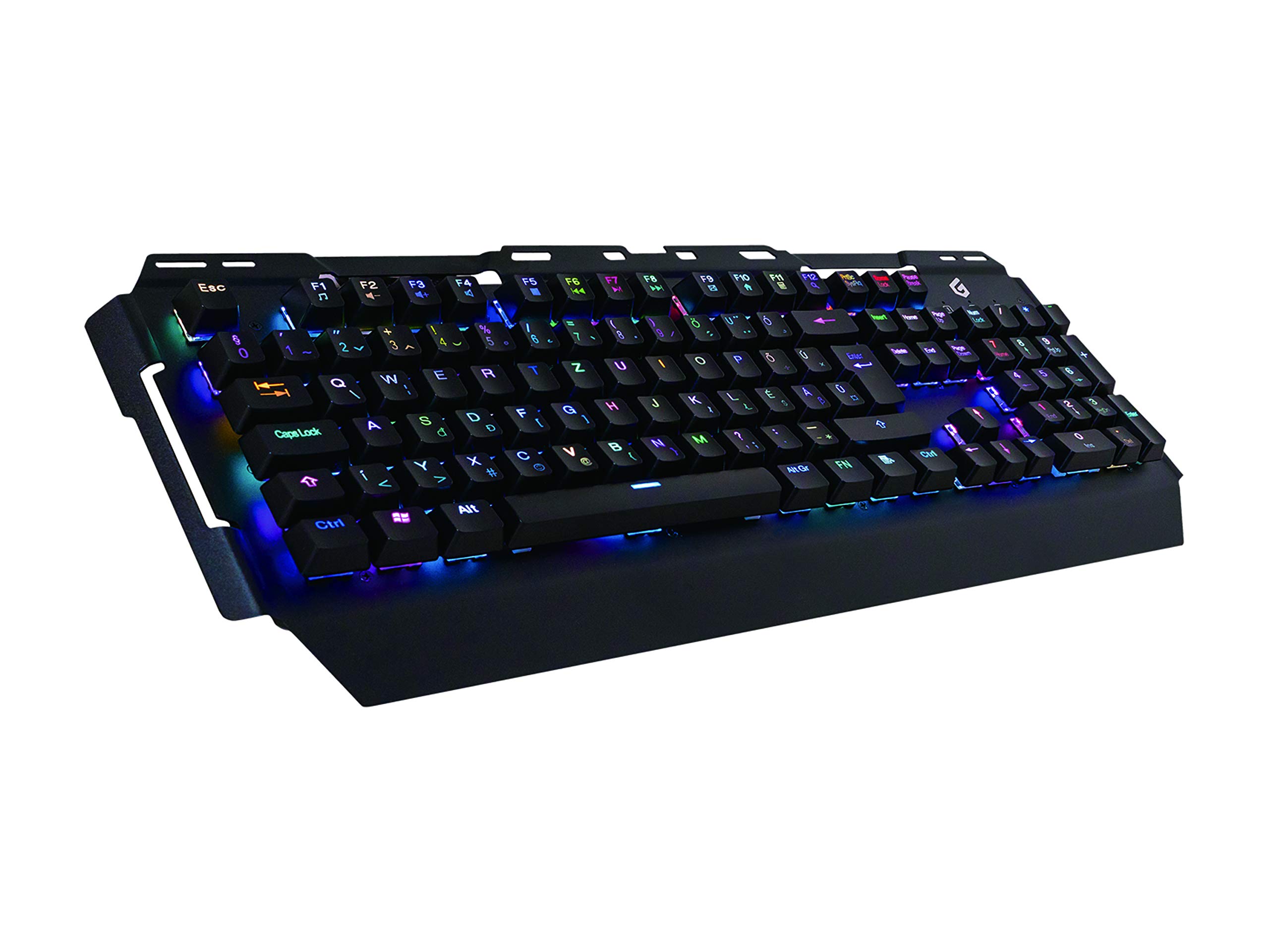 Conceptronic KRONIC01IT Mechanische Gaming-Tastatur, RGB, Blue Switche, Tastatur Layout Italienisch