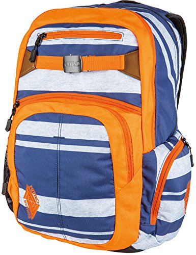 Nitro Hero Pack / großer trendiger Rucksack Tasche Backpack / mit gepolstertem Laptopfach und weiteren tollen Features / Heather Stripe / 37L