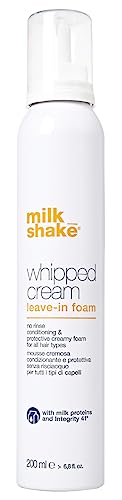 milk_shake® | whipped cream leave-in foam | 200 ml | Leave-in-Mousse für weiches Haar | Entwirrungsmousse ohne Ausspülen