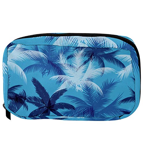 Kosmetiktaschen Tropische Palmblätter Praktische Kulturtasche Reisetasche Oragniser Make-up Tasche für Frauen Mädchen
