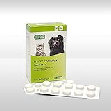 cp-pharma B-VIT Complex Tabletten | 100 Tabletten | Ergänzungsfuttermittel für Hunde und Katzen | Kann dabei helfen ein Mangel an B-Vitaminen auszugleichen | Viertelbare Smart-Tabs