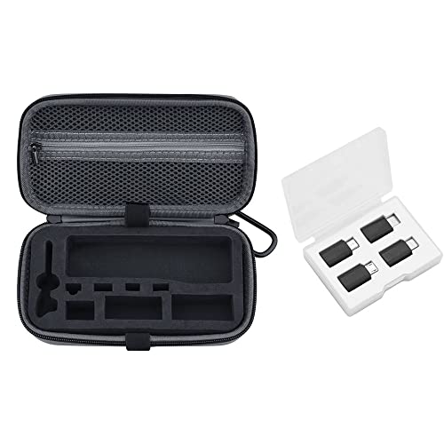 JLANDA Mini-Tragetasche for DJI Pocket 2 Creator Combo, tragbare Aufbewahrungsbox, Dämpfungsbox, Reiseschutz, Handheld-Gimbal-Zubehör (Color : Grey and 4 in 1)