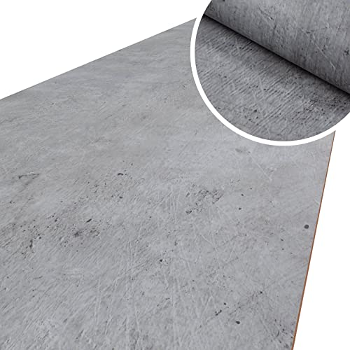ANRO Küchenläufer Küchenteppich rutschfest Teppich Läufer Küche PVC pflegleicht Teppichläufer Flur abwaschbar Betonoptik 3D 500x52cm