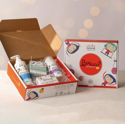 Officina Naturae Gift Box Prime Coccole Biricco 6 Monate Geschenkbox Vegan Bio Nachhaltig