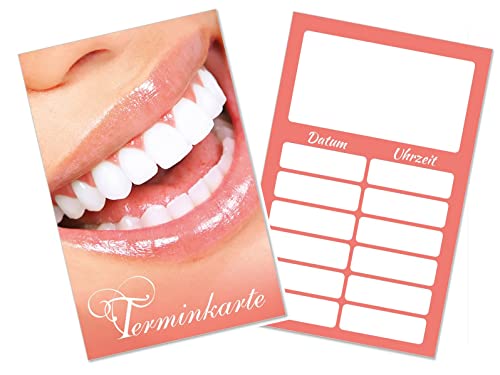 500 Terminkarten für Zahnarzt Praxis Labor Dental