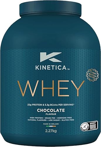 Kinetica Whey Protein Powder, 76 Portionen, Schokolade, 2,27 kg