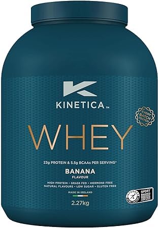 Kinetica Whey Protein Powder, 76 Portionen, Banane, 2,27 kg