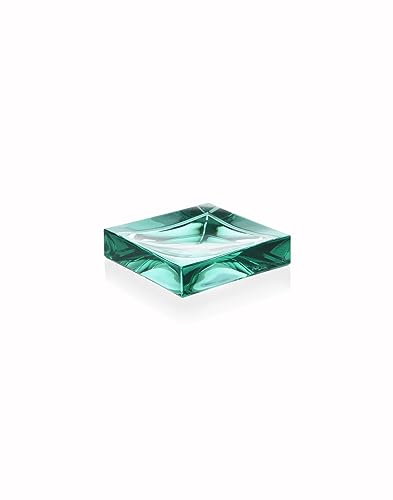 Kartell Boxy Zahnbürstenhalter, Plastik, Aquamarine Grün, 10.5 x 10.5 x 2.5 cm