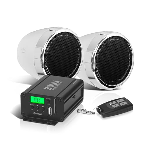 Boss Audio Boss MC520B Bluetooth-Lautsprecher und Verstärkersystem, 600 W, max. 7,6 cm (3 Zoll)