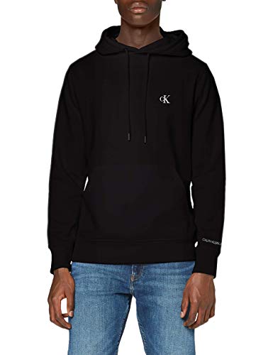Calvin Klein Jeans Herren Ck Essential Hoodie Pullover, Black, L