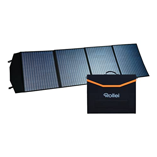 Rollei Solar Panel 200, faltbares Solarmodul für die Rollei Power Stations, Solarpanel, Photovoltaik Modul, ideal für Camping, Wohnmobile, Garten oder Balkon