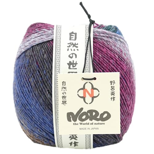 Noro Tsubame | Wolle mit Seide zum Stricken | Farbverlaufswolle zum Häkeln | 200g 600m (31 - Kushima)