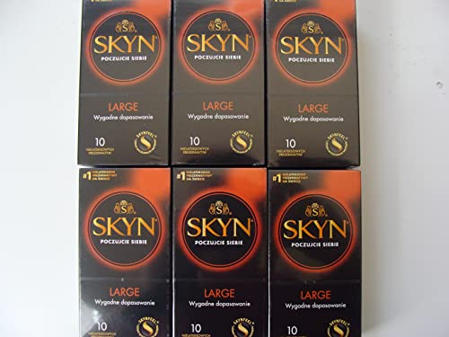 SKYN® Large Non Latex Condoms - 5 x 10 Pack of 50 + Free 10 Pack of Large