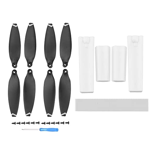 GreeSafety Drohnenzubehör Landing Gear Propeller Für FIMI X8 Mini Drohne Höhe Extended Leg Protector Light Weight Wing Fans Spare Parts Drone Accessory ( Color : White set )