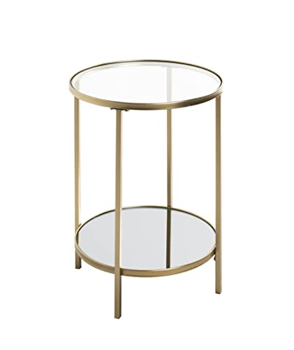 HAKU Möbel Beistelltisch, Metall, Gold, Ø 39 x H 55 cm